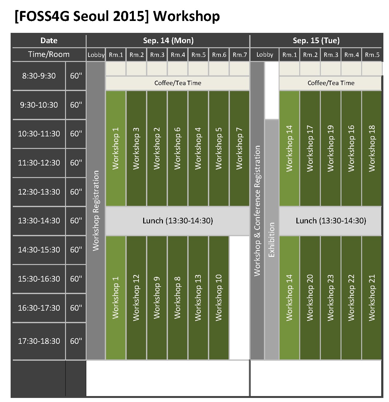 FOSS4G Seoul 2015_Programme at a Glance_페이지_1